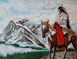 Маслена картина  Синът на Великата мечка. Размер 50/60 см. -153 евро