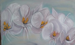 Орхидея Маслена картина. Размер 40/50 см. . -97 евро