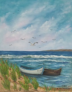 Маслена картина Морски бриз . Размер 50/40 см. -127 евро