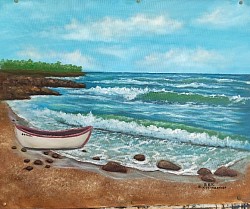 НЕКА ДА Е ЛЯТО-Маслена картина. 65/55 см. - 280 лв.-143,20 евро